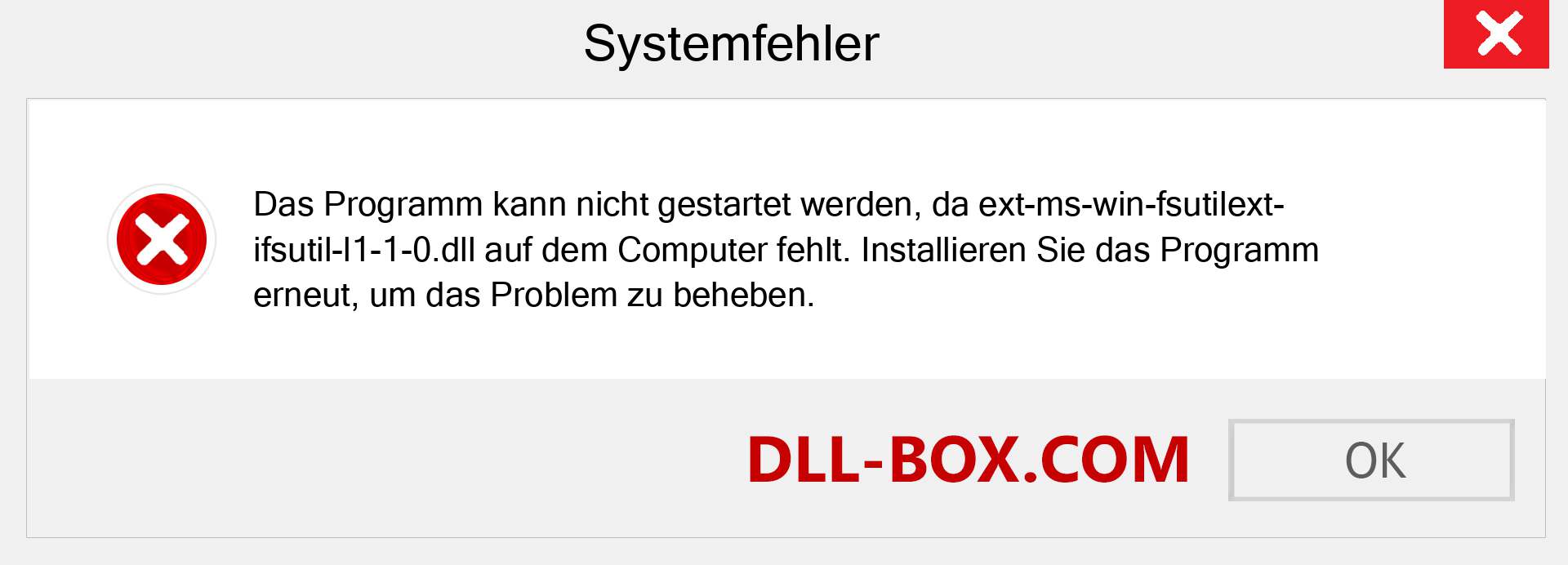 ext-ms-win-fsutilext-ifsutil-l1-1-0.dll-Datei fehlt?. Download für Windows 7, 8, 10 - Fix ext-ms-win-fsutilext-ifsutil-l1-1-0 dll Missing Error unter Windows, Fotos, Bildern